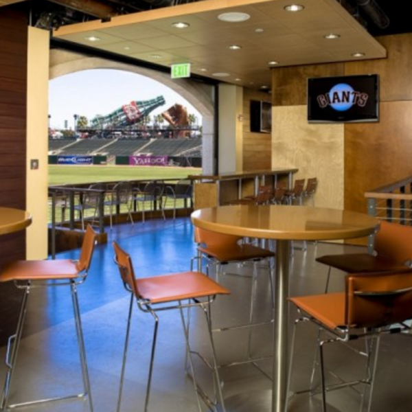 Furniture provided by J. Goldschmidt Associates and Photography by John Benson at the SF Giant's Ballpark